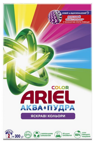 ARIEL Порошок пральний Автомат Аква-Пудра Колор 300г